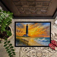 Load image into Gallery viewer, Beach Lighthouse Doormat-24x36 Indoor / Outdoor Rug | Made in USA