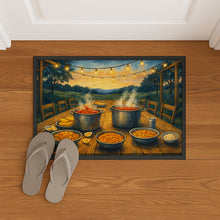 Load image into Gallery viewer, Crawfish at the Camp Doormat-24x36 Indoor / Outdoor Rug | Made in USA