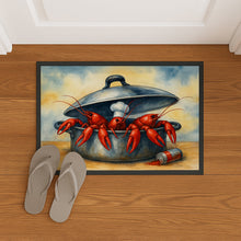 Load image into Gallery viewer, Crawfish Cooking Doormat-24x36 Indoor / Outdoor Rug | Made in USA