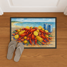 Load image into Gallery viewer, Crawfish on the Beach Doormat-24x36 Indoor / Outdoor Rug | Made in USA
