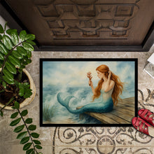 Load image into Gallery viewer, Mermaid on the Dock Doormat-24x36 Indoor / Outdoor Rug | Made in USA