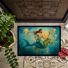 Load image into Gallery viewer, Mermman and Seahorse Doormat-24x36 Indoor / Outdoor Rug | Made in USA