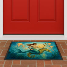 Load image into Gallery viewer, Mermman and Seahorse Doormat