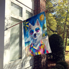 Load image into Gallery viewer, American Eskimo Summer Beach Time House Flag
