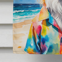 Load image into Gallery viewer, Australian Shepherd Summer Beach Time House Flag