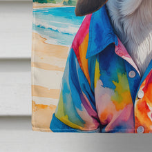 Load image into Gallery viewer, Basset Hound Summer Beach Time House Flag