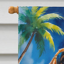 Load image into Gallery viewer, Beagle Summer Beach Time House Flag