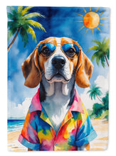 Load image into Gallery viewer, Beagle Summer Beach Time Garden Flag
