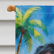 Load image into Gallery viewer, Border Collie Summer Beach Time House Flag