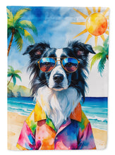 Load image into Gallery viewer, Border Collie Summer Beach Time House Flag