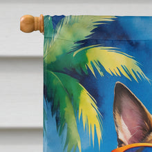 Load image into Gallery viewer, Red Boston Terrier Summer Beach Time House Flag