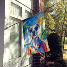 Load image into Gallery viewer, White Boxer Summer Beach Time House Flag