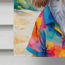 Load image into Gallery viewer, Cavalier Spaniel Summer Beach Time House Flag