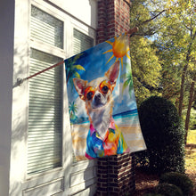 Load image into Gallery viewer, Chihuahua Summer Beach Time House Flag