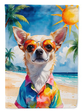 Load image into Gallery viewer, Chihuahua Summer Beach Time House Flag