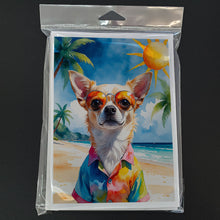 Load image into Gallery viewer, Chihuahua Summer Beach Time Greeting Cards Pack of 8