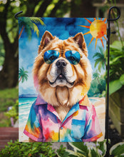Load image into Gallery viewer, Chow Chow Summer Beach Time Garden Flag