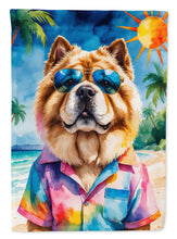 Load image into Gallery viewer, Chow Chow Summer Beach Time Garden Flag
