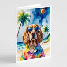 Load image into Gallery viewer, Cocker Spaniel Summer Beach Time Greeting Cards Pack of 8