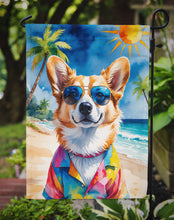 Load image into Gallery viewer, Corgi Summer Beach Time Garden Flag