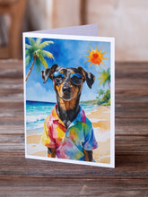 Load image into Gallery viewer, Doberman Pinscher Summer Beach Time Greeting Cards Pack of 8