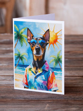Load image into Gallery viewer, Doberman Pinscher Summer Beach Time Greeting Cards Pack of 8