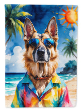Load image into Gallery viewer, German Shepherd Summer Beach Time House Flag
