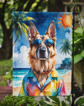 Load image into Gallery viewer, German Shepherd Summer Beach Time Garden Flag