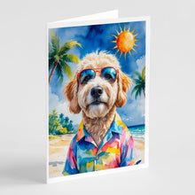 Load image into Gallery viewer, GoldendoodleSummer Beach Time Greeting Cards Pack of 8