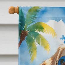 Load image into Gallery viewer, Yellow Labrador Retriever Summer Beach Time House Flag