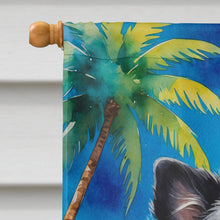 Load image into Gallery viewer, Pomeranian Summer Beach Time House Flag
