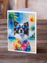 Load image into Gallery viewer, Pomeranian Summer Beach Time Greeting Cards Pack of 8