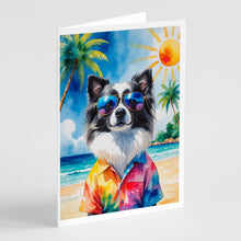 Load image into Gallery viewer, Pomeranian Summer Beach Time Greeting Cards Pack of 8