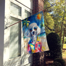Load image into Gallery viewer, White Poodle Summer Beach Time House Flag
