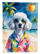 Load image into Gallery viewer, White Poodle Summer Beach Time House Flag