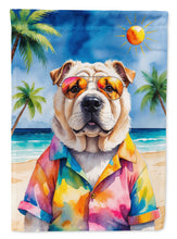 Load image into Gallery viewer, Shar Pei Summer Beach Time House Flag