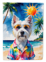 Load image into Gallery viewer, Westie Summer Beach Time House Flag