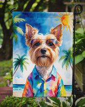Load image into Gallery viewer, Yorkshire Terrier Summer Beach Time Garden Flag