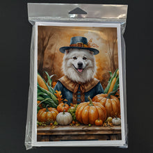 Load image into Gallery viewer, American Eskimo Thanksgiving Greeting Cards Pack of 8