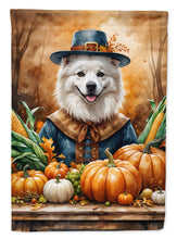 Load image into Gallery viewer, American Eskimo Thanksgiving Garden Flag