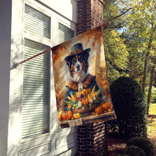 Load image into Gallery viewer, Australian Shepherd Thanksgiving House Flag