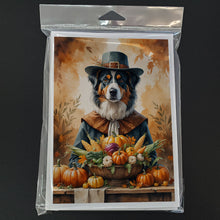 Load image into Gallery viewer, Australian Shepherd Thanksgiving Greeting Cards Pack of 8