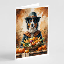 Load image into Gallery viewer, Australian Shepherd Thanksgiving Greeting Cards Pack of 8