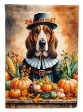 Load image into Gallery viewer, Basset Hound Thanksgiving House Flag