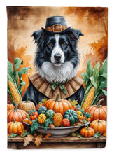 Load image into Gallery viewer, Border Collie Thanksgiving House Flag
