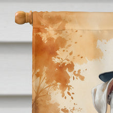 Load image into Gallery viewer, White Boxer Thanksgiving House Flag