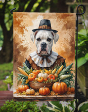 Load image into Gallery viewer, White Boxer Thanksgiving Garden Flag