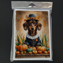 Load image into Gallery viewer, Chocolate Dachshund Thanksgiving Greeting Cards Pack of 8