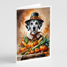 Load image into Gallery viewer, Dalmatian Thanksgiving Greeting Cards Pack of 8