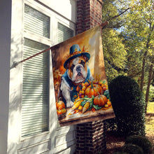 Load image into Gallery viewer, English Bulldog Thanksgiving House Flag